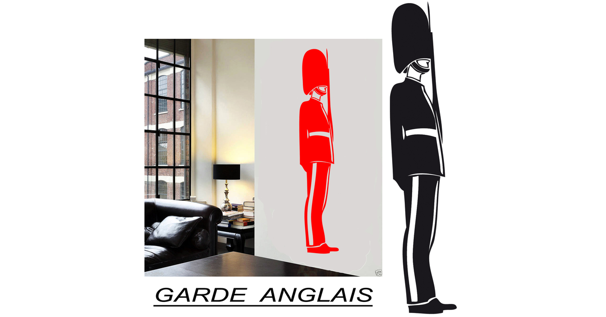 Stickers Garde Anglais - Déco de la maison - Destock-Stickers